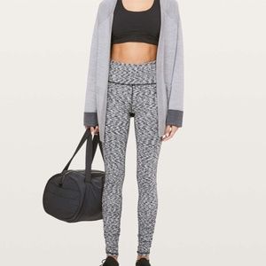 Lululemon Ready To Rulu Tight *28" Spaced Out Space Dye Black White